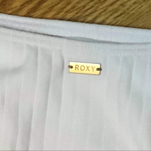White Roxy Swim Bottoms - Picture 2 of 4